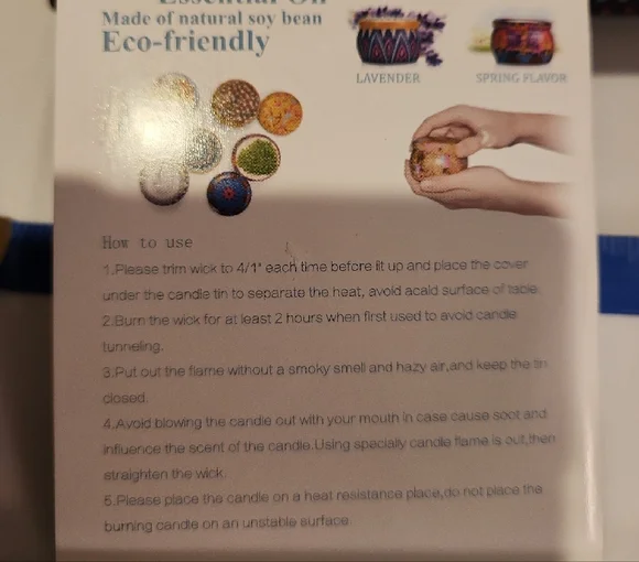 Gift Set Box Of 4 Candles - Picture 10 of 10